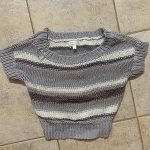 Anthropologie Kaisley cropped striped Sweater s